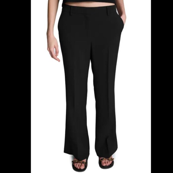Kenneth Cole New York Pants - Kenneth Cole New York Trousers Dress Pants Black Wide Leg
